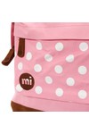 Mi Pac Unisex Pink Polkadot Pocket Print Backpack