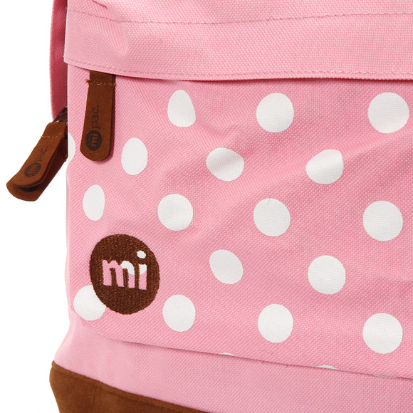 Mi Pac Unisex Pink Polkadot Pocket Print Backpack main image