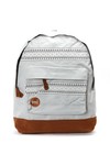 Mi Pac Unisex Grey Nordic Pocket Print Backpack