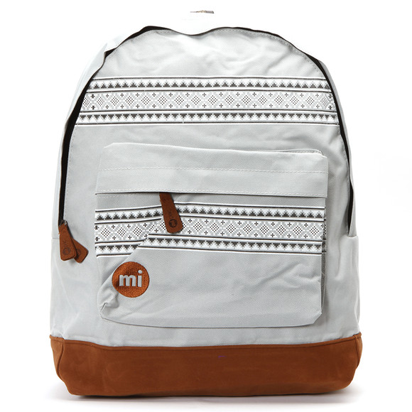 Mi Pac Unisex Grey Nordic Pocket Print Backpack main image