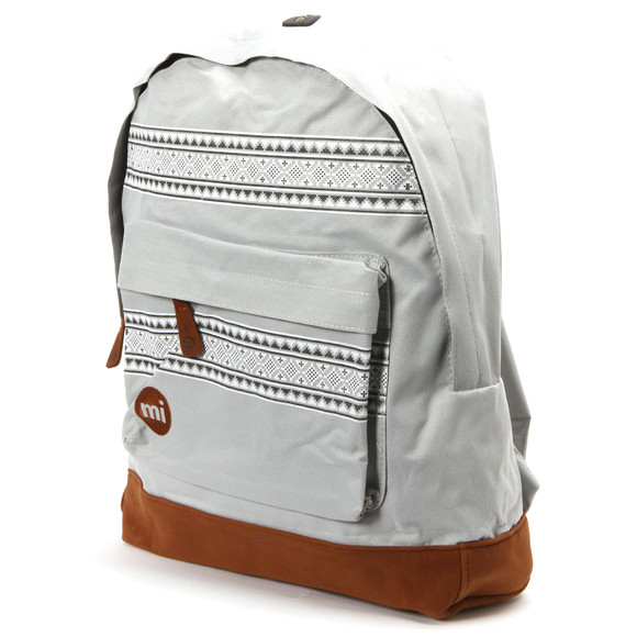 Mi Pac Unisex Grey Nordic Pocket Print Backpack main image