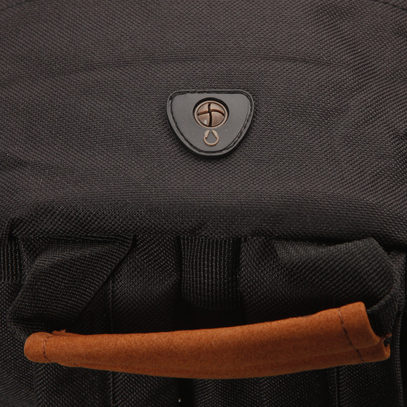 Mi Pac Unisex Black Paisley Pocket Print Backpack main image