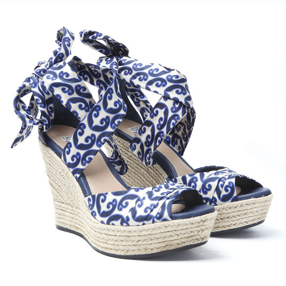 Ugg Womens Black Lucianna Marrakech Wedge Sandal #1