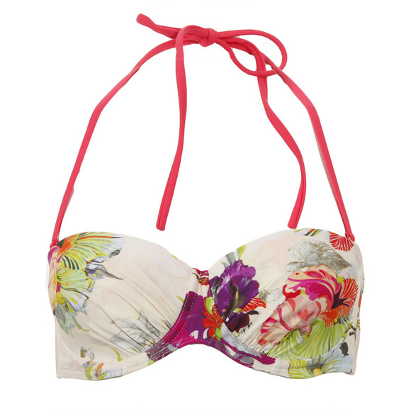 Ted Baker Womens Pink Ted Baker Marleni Treasured Orchid Balconette Bikini Top  #1