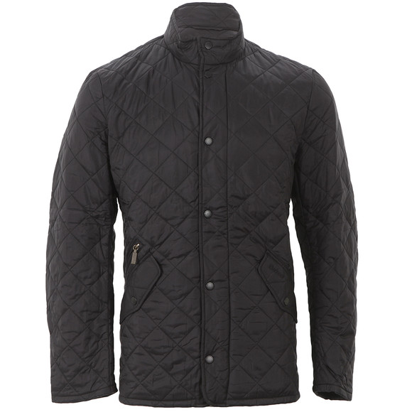Barbour Lifestyle Mens Black Flyweight Chelsea Quilt Jacket #1