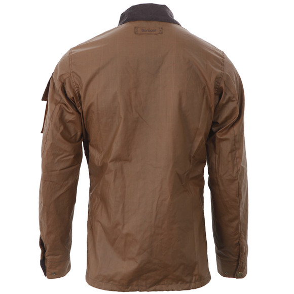 Barbour Lifestyle Mens Brown Barbour Lowland Bark Wax Jacket #3