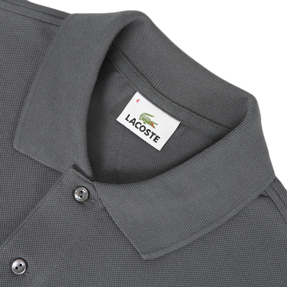 Lacoste Mens Grey Lacoste L1212 Lauze Plain Polo Shirt #2