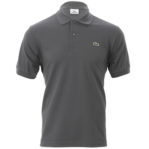 Lacoste Mens Grey Lacoste L1212 Lauze Plain Polo Shirt #1