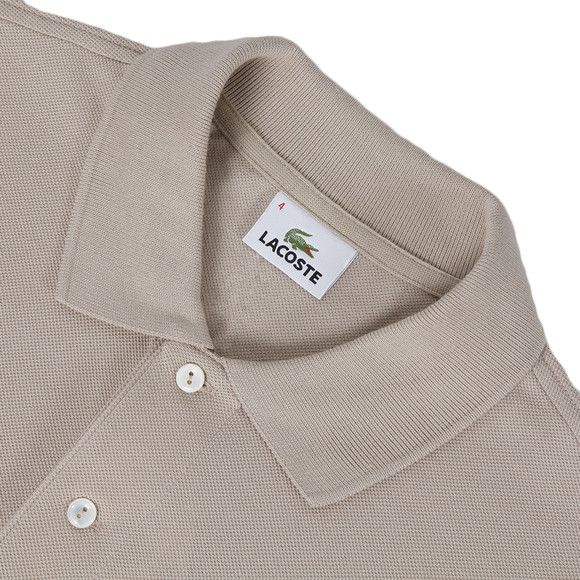 Lacoste Mens Beige L1212 Pignon Plain Polo Shirt #2