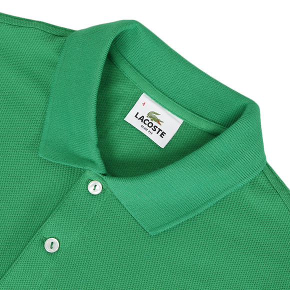 Lacoste Mens Green Lacoste PH1211 Chlorophylle Slim Fit Polo Shirt main image