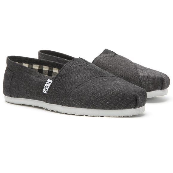 Toms Mens Grey Classic Canvas Espadrilles main image