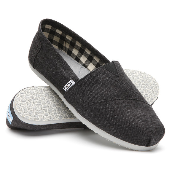 Toms Mens Grey Classic Canvas Espadrilles main image