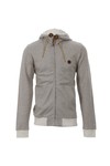 Pretty Green Mens Grey Pretty Green Neps Grey Full Zip Hoody