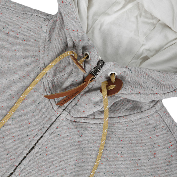 Pretty Green Mens Grey Pretty Green Neps Grey Full Zip Hoody main image