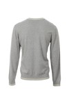 Pretty Green Mens Grey Pretty Green Light Grey Knitted Crew Jumper