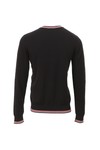 Pretty Green Mens Black Pretty Green Black Knitted Crew Jumper