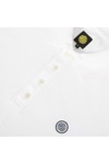 Pretty Green Mens White Pretty Green White/Steel Stripe Collar Polo
