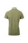 Pretty Green Mens Green Stripe Collar Polo