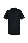 Pretty Green Mens Black Pretty Green Black Pique Polo