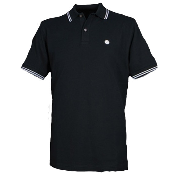 Pretty Green Mens Black Pretty Green Black Pique Polo main image