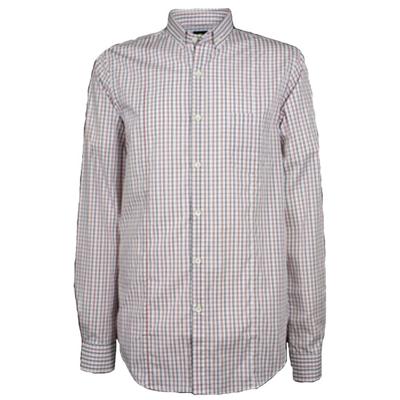 Pretty Green Mens White Pretty Green R,W,B Button Down Shirt main image