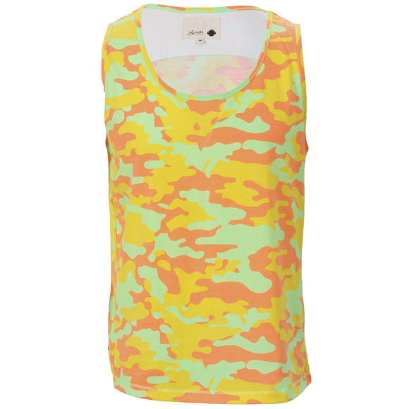 Humor Mens Multicoloured Humor Capone Green Gecko Camo Print Vest main image