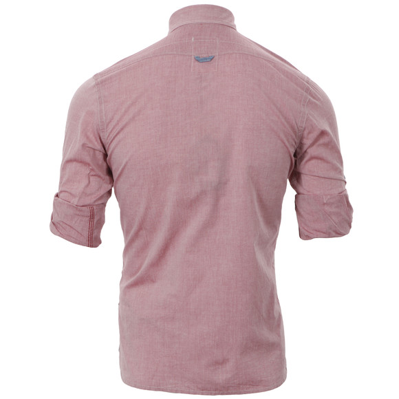 G-Star Mens Red G-Star Lakewood Empire Roll Shirt main image