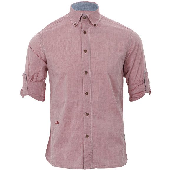 G-Star Mens Red G-Star Lakewood Empire Roll Shirt main image