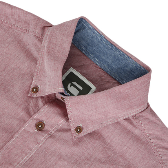 G-Star Mens Red G-Star Lakewood Empire Roll Shirt main image