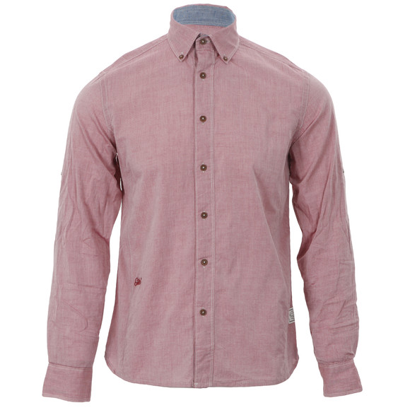 G-Star Mens Red G-Star Lakewood Empire Roll Shirt main image