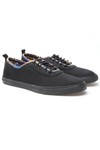 Pretty Green Mens Black Pretty Green Paisley Trim Pump