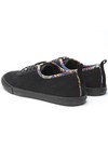 Pretty Green Mens Black Pretty Green Paisley Trim Pump