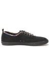Pretty Green Mens Black Pretty Green Paisley Trim Pump