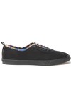 Pretty Green Mens Black Pretty Green Paisley Trim Pump