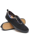 Pretty Green Mens Black Pretty Green Paisley Trim Pump