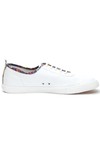 Pretty Green Mens White Pretty Green Paisley Trim Pump