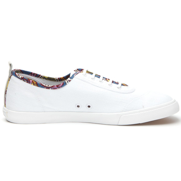 Pretty Green Mens White Pretty Green Paisley Trim Pump main image