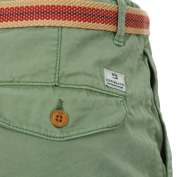 Scotch & Soda Mens Green Scotch & Soda 81101 Jade Green Twill Short main image