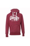 Superdry Mens Red Vintage Logo Entry-Hood