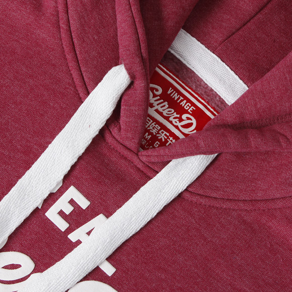 Superdry Mens Red Vintage Logo Entry-Hood main image