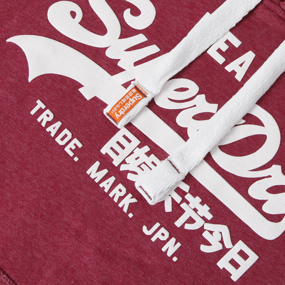 Superdry Mens Red Vintage Logo Entry-Hood main image