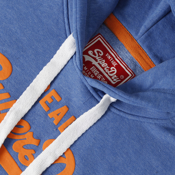 Superdry Mens Blue Vintage Logo Entry-Hood main image