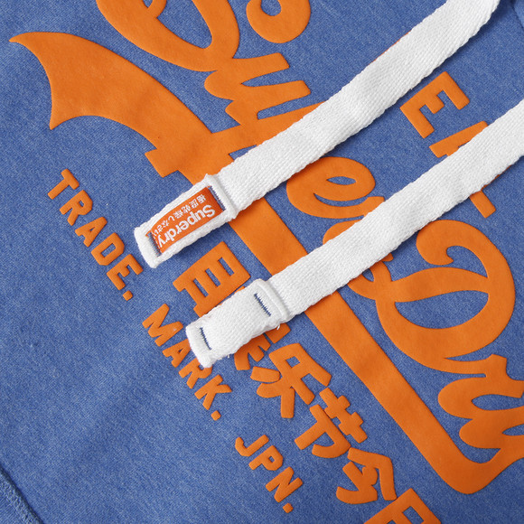 Superdry Mens Blue Vintage Logo Entry-Hood main image