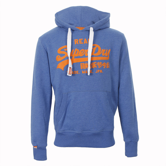 Superdry Mens Blue Vintage Logo Entry-Hood main image
