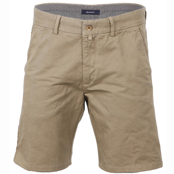 Gant Mens Green Gant Prep Bermudas in Dark Khaki main image