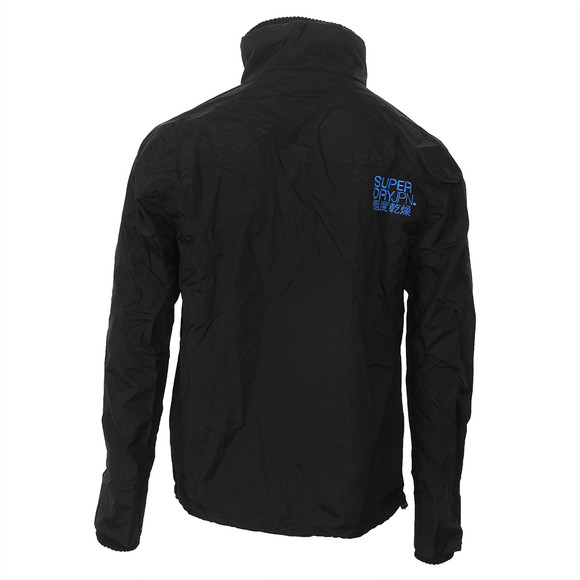 Superdry Mens Black Superdry Technical Pop Zip Windcheater main image