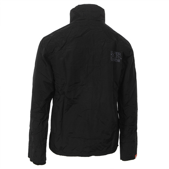 Superdry Mens Black Superdry Technical Pop Zip Windcheater main image