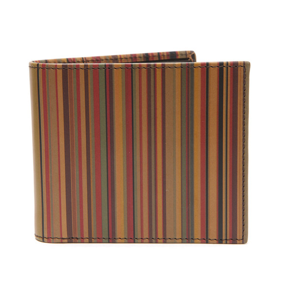 Paul Smith Jeans Mens Multicoloured Paul Smith Jeans Stripe BFold Wallet #1