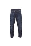 G-Star Mens Blue G-Star A-Crotch Dark Aged Destroyed Tapered Jean