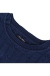 Gant Mens Blue Gant Cable Crew Jumper